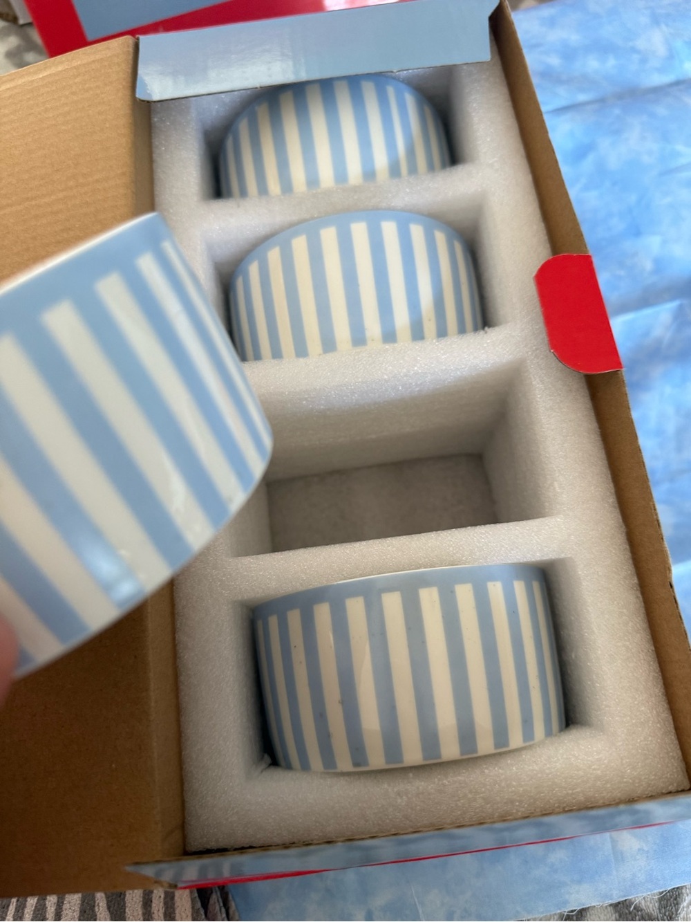 *NEW* ROUND HOUSE- Sicily Stripe Set of 4 Dip Bowls